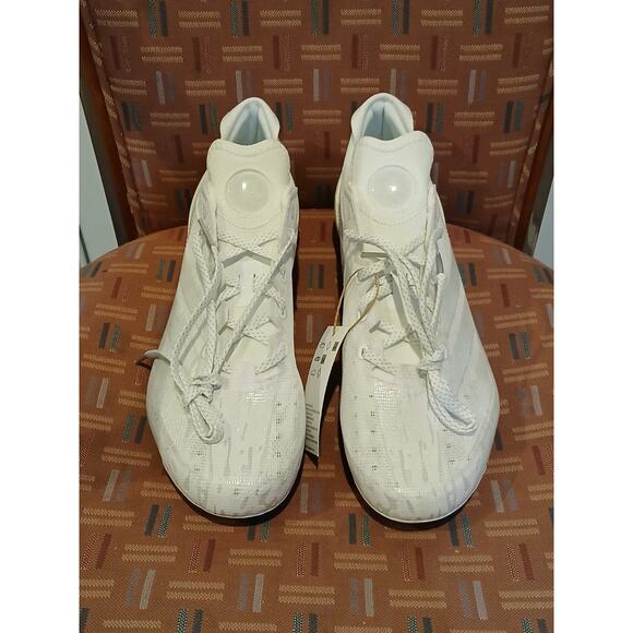 New Men's 11.5 Adidas Adizero Electric Speed Juice Football Cleats, White Siver - Picture 1 of 9